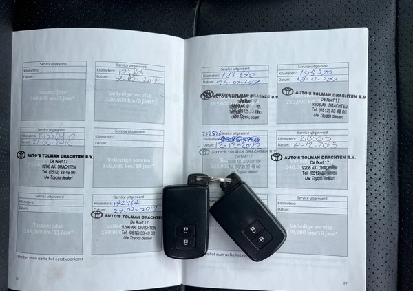 Toyota Auris cena 46500 przebieg: 218000, rok produkcji 2013 z Jedwabne małe 466